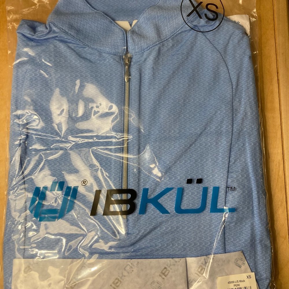 Ibkul XS Long Sleeve Mock Neck Top - UPF 50 sun protection